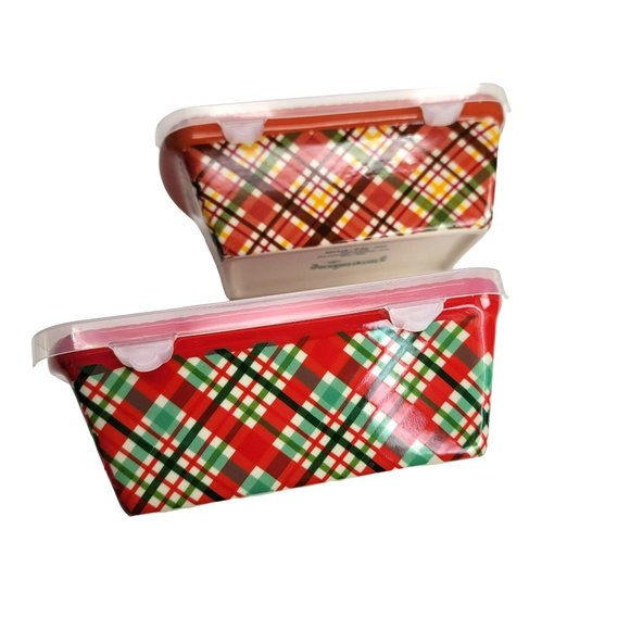Temptations Holiday Bakers Loaf Pans Red Green Orange Yellow by Tara PD027 - Picture 3 of 8